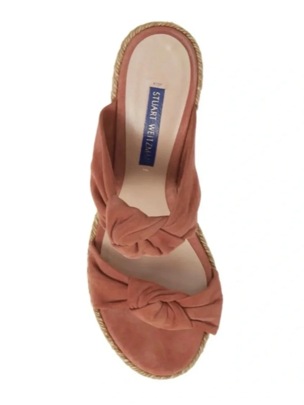Stuart Weitzman Sarina Dessert Rose Suede Size 7 - Picture 4 of 17